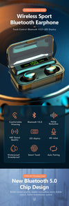 DrGoGadget™ - 9D Bluetooth 5.0 Wireless EarBuds